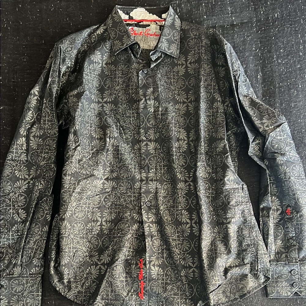 Robert Graham Men's Black Patterned Shirt
